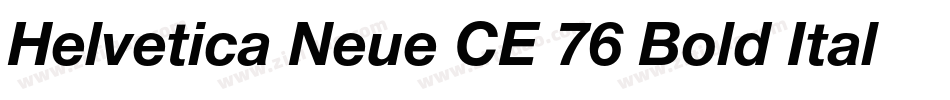 Helvetica Neue CE 76 Bold Italic字体转换